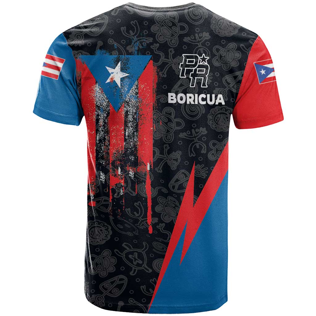 Puerto Rico T Shirt Boricua PR Flag Style