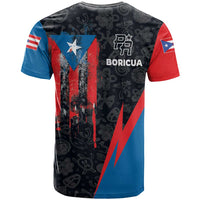 Puerto Rico T Shirt Boricua PR Flag Style