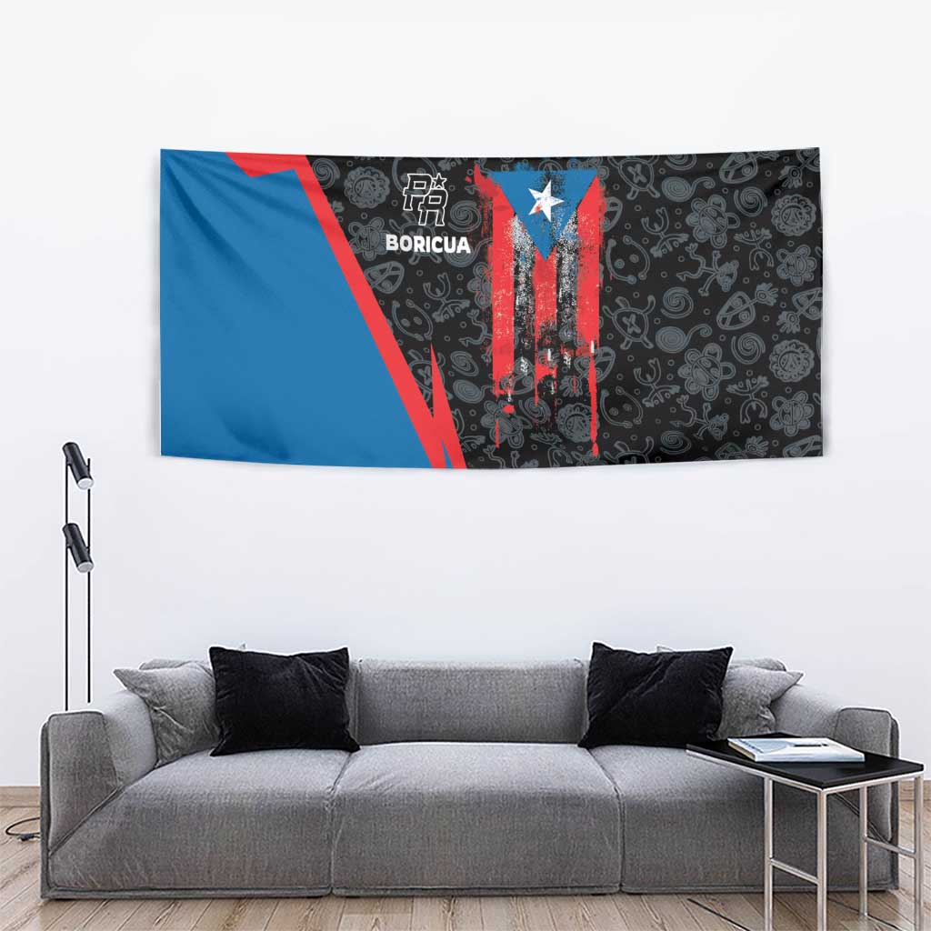 Puerto Rico Tapestry Boricua PR Flag Style