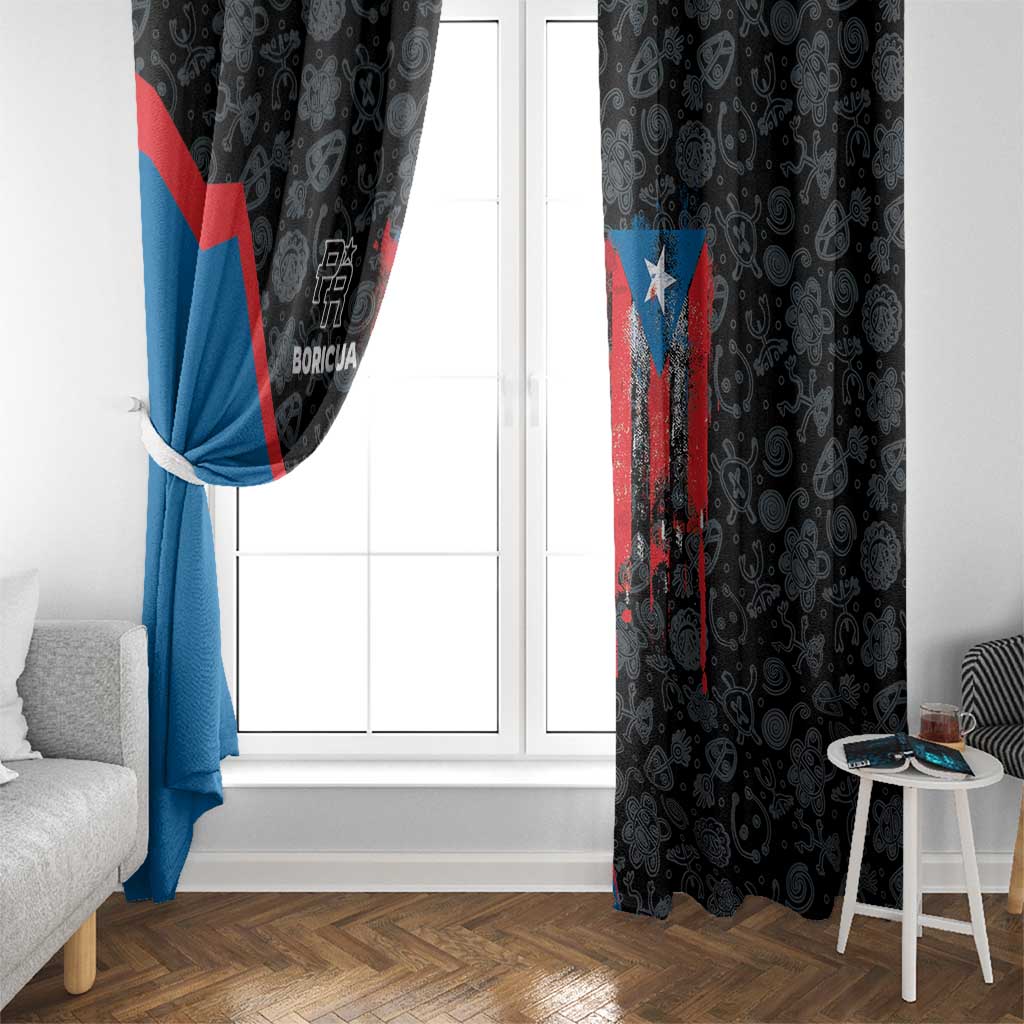 Puerto Rico Window Curtain Boricua PR Flag Style