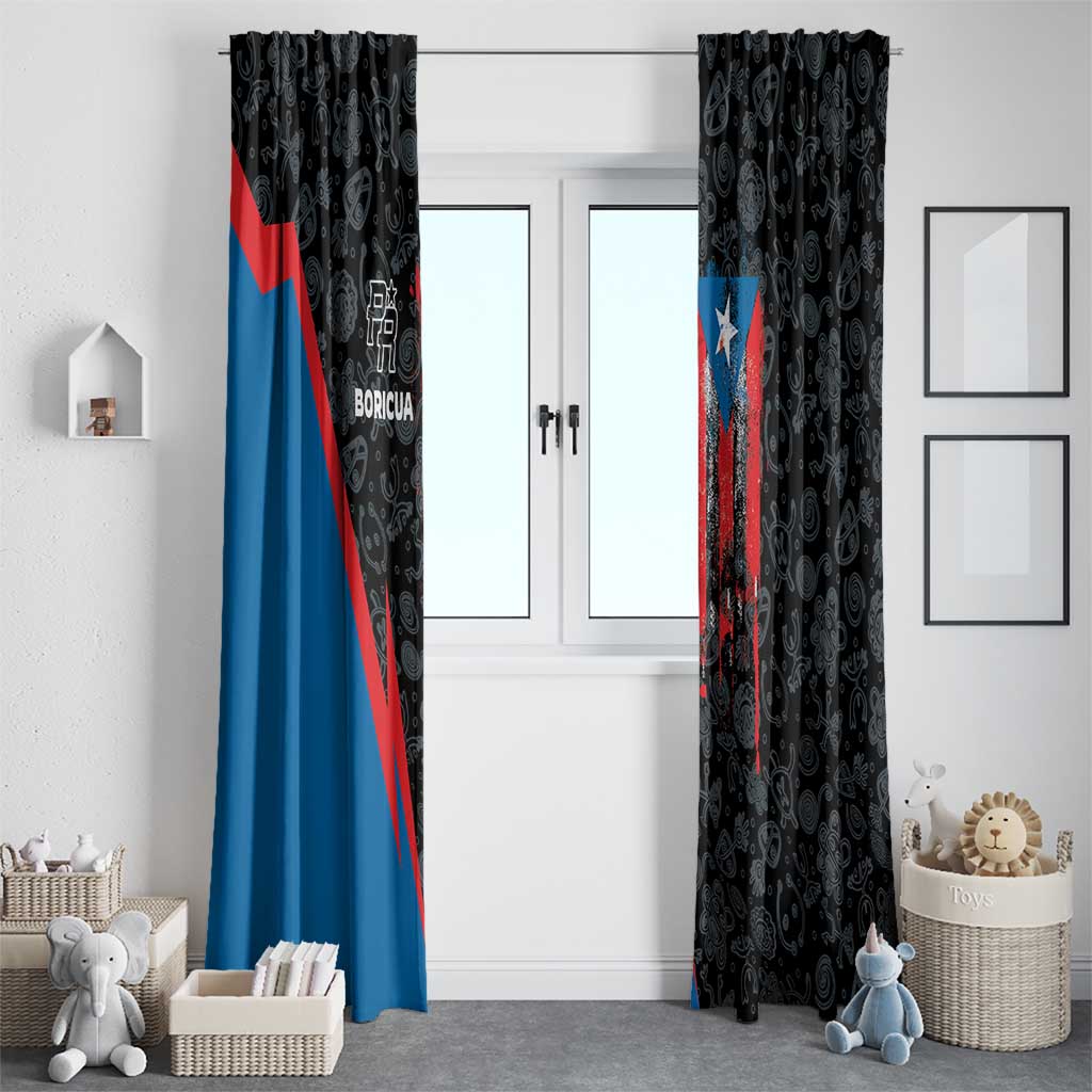 Puerto Rico Window Curtain Boricua PR Flag Style