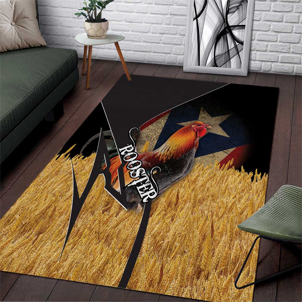 Puerto Rico Rooster Area Rug Gallo Boricua