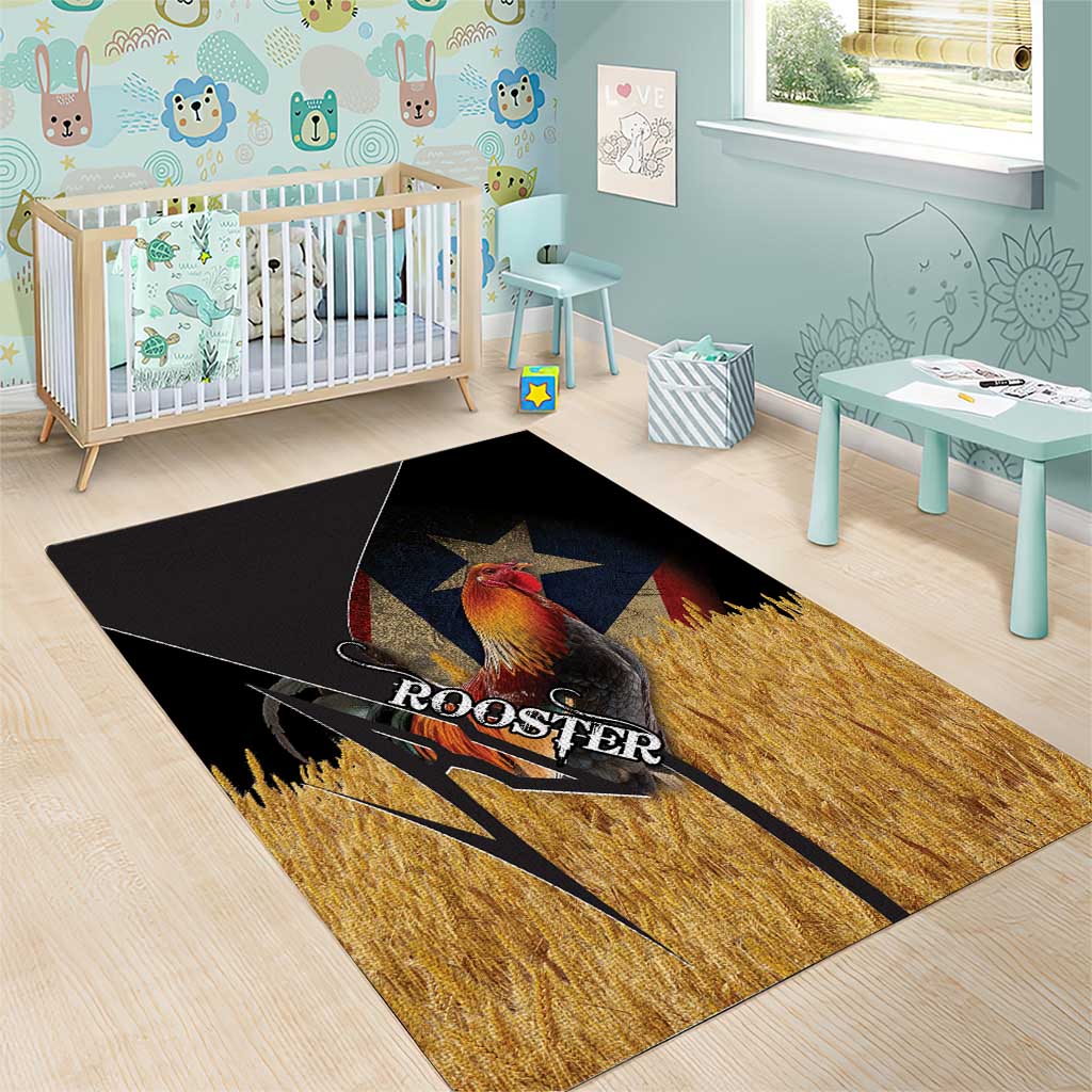 Puerto Rico Rooster Area Rug Gallo Boricua