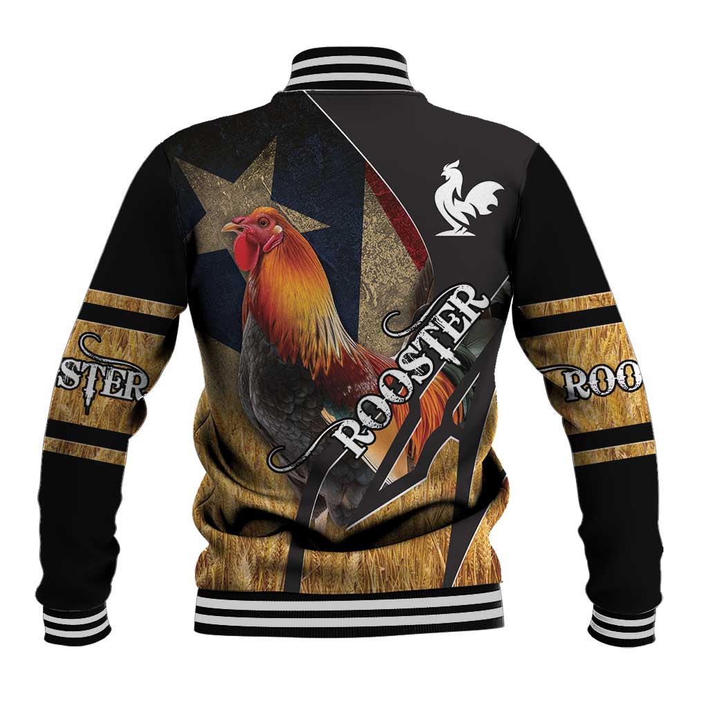 Puerto Rico Rooster Baseball Jacket Gallo Boricua