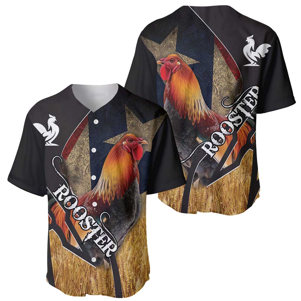 Puerto Rico Rooster Baseball Jersey Gallo Boricua