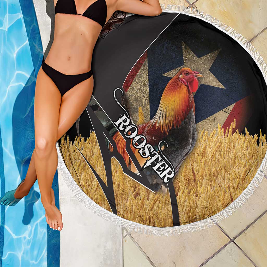 Puerto Rico Rooster Beach Blanket Gallo Boricua