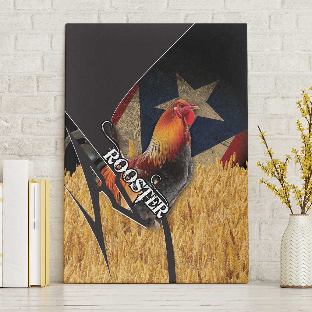 Puerto Rico Rooster Canvas Wall Art Gallo Boricua