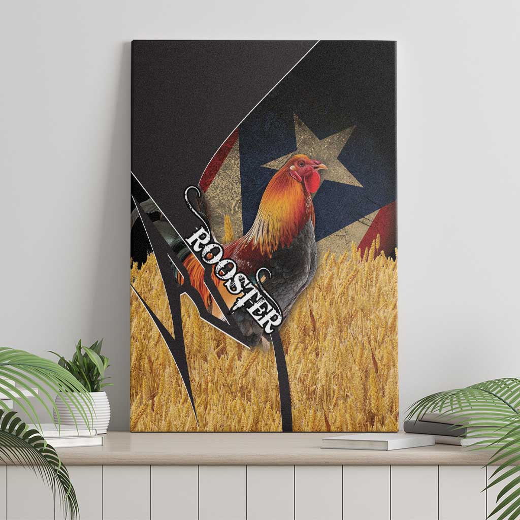 Puerto Rico Rooster Canvas Wall Art Gallo Boricua