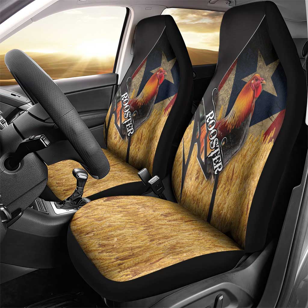Puerto Rico Rooster Car Seat Cover Gallo Boricua