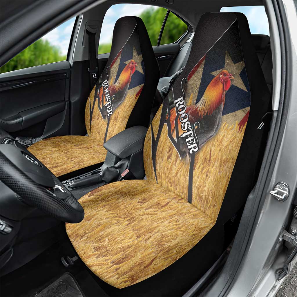 Puerto Rico Rooster Car Seat Cover Gallo Boricua