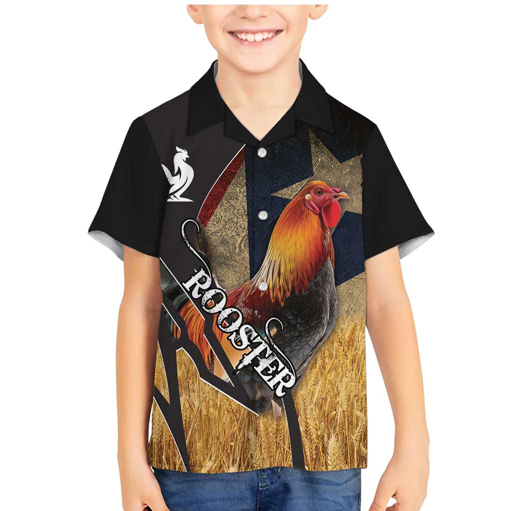 Puerto Rico Rooster Family Matching Mermaid Dress and Hawaiian Shirt Gallo Boricua