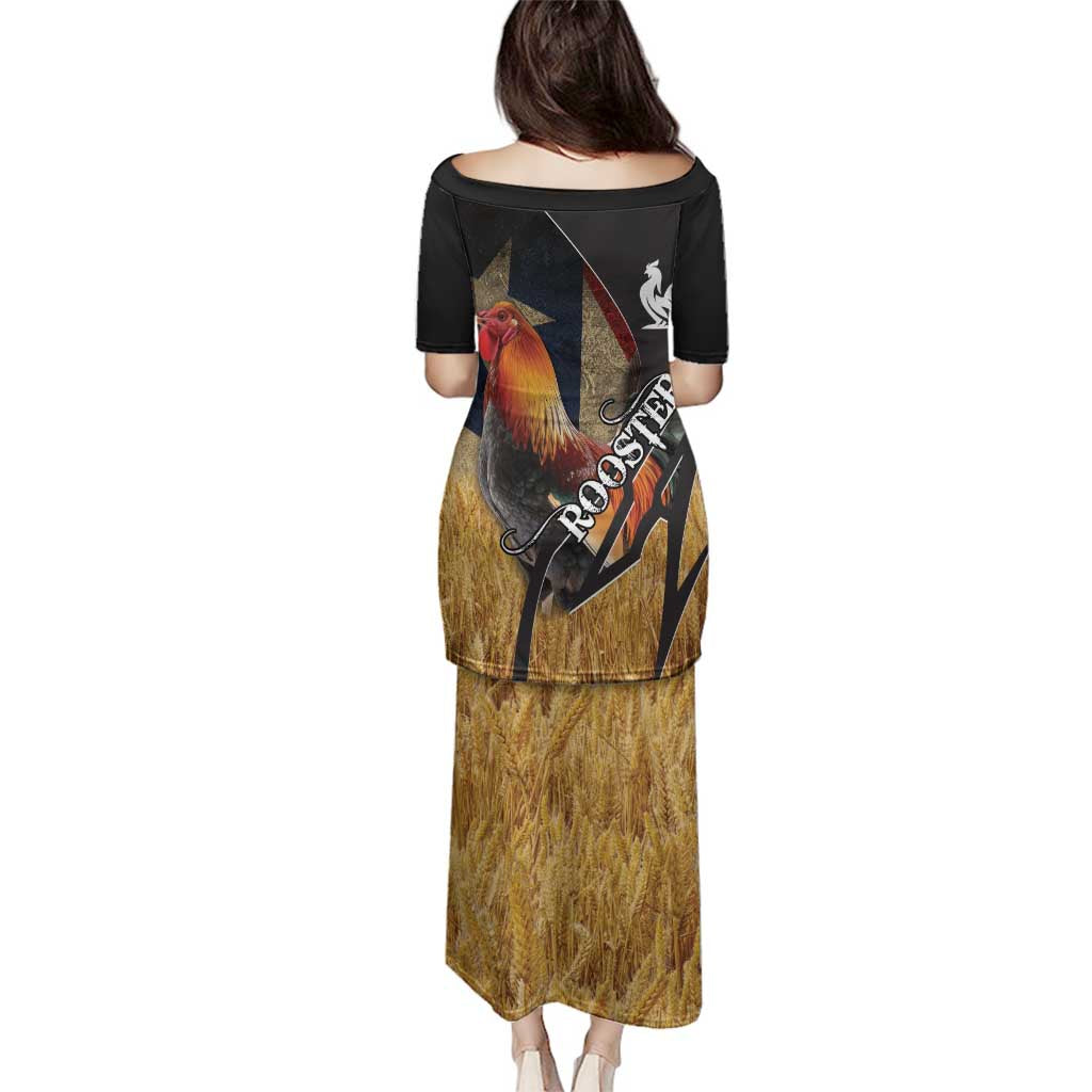 Puerto Rico Rooster Family Matching Puletasi and Hawaiian Shirt Gallo Boricua