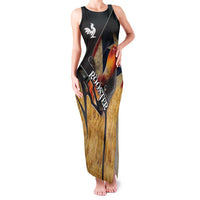 Puerto Rico Rooster Family Matching Tank Maxi Dress and Hawaiian Shirt Gallo Boricua