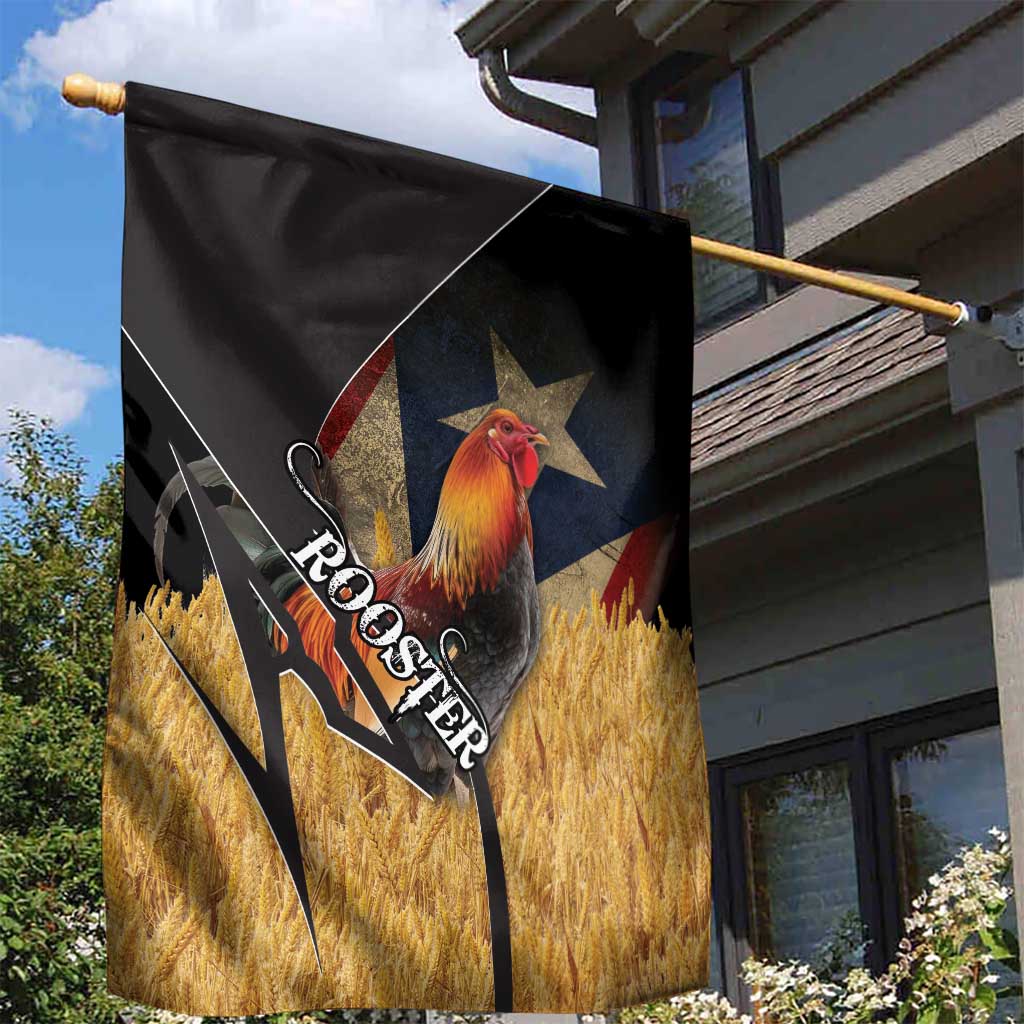Puerto Rico Rooster Garden Flag Gallo Boricua