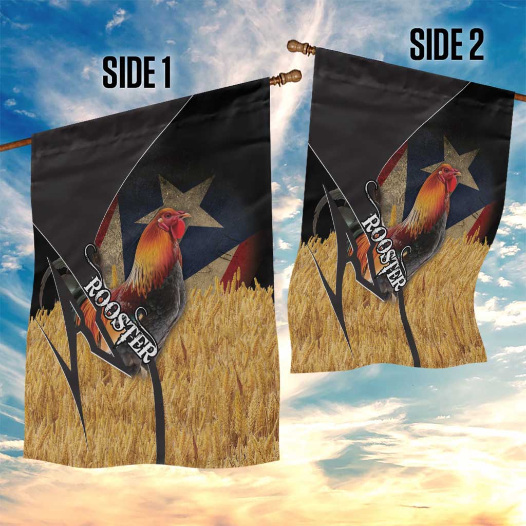 Puerto Rico Rooster Garden Flag Gallo Boricua