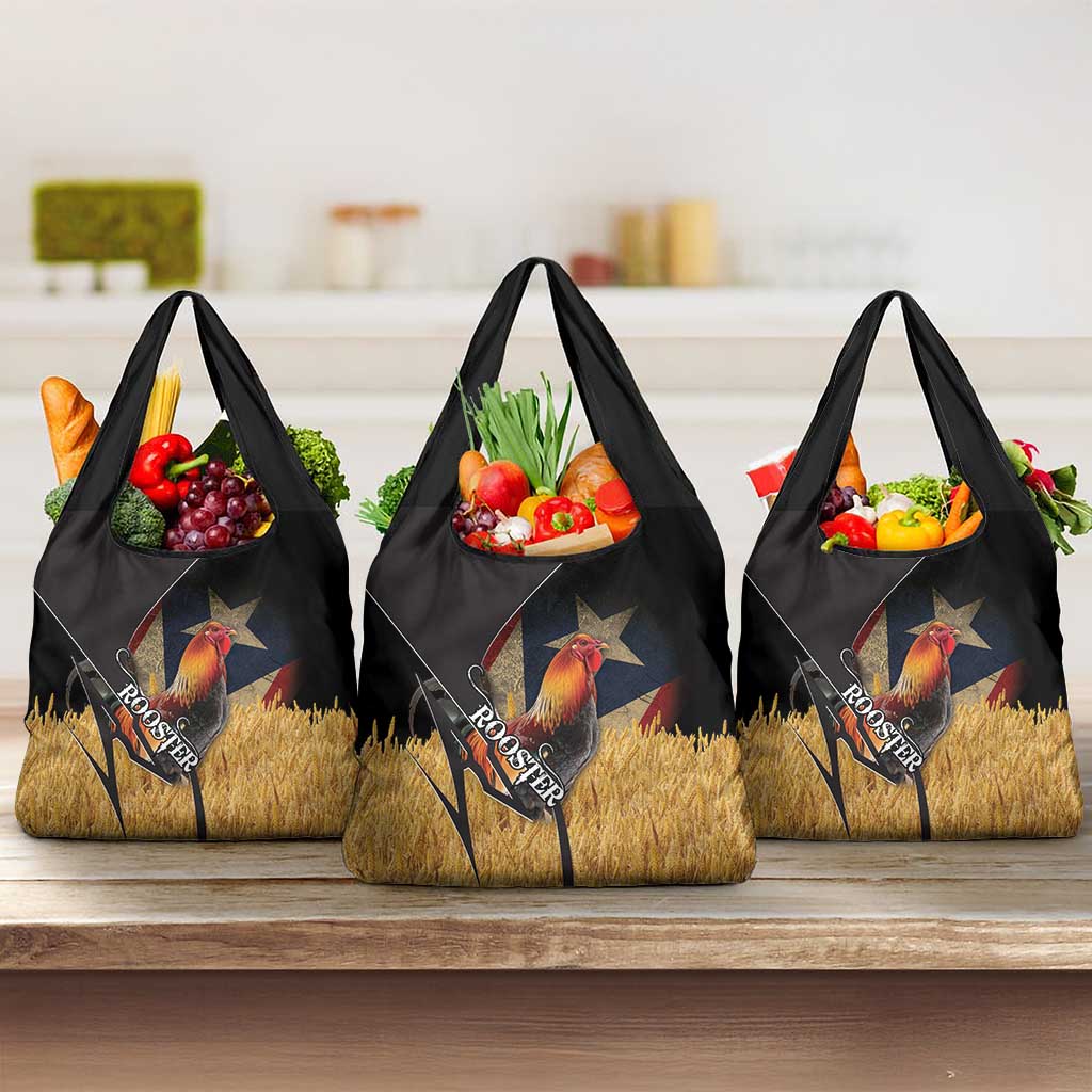 Puerto Rico Rooster Grocery Bag Gallo Boricua
