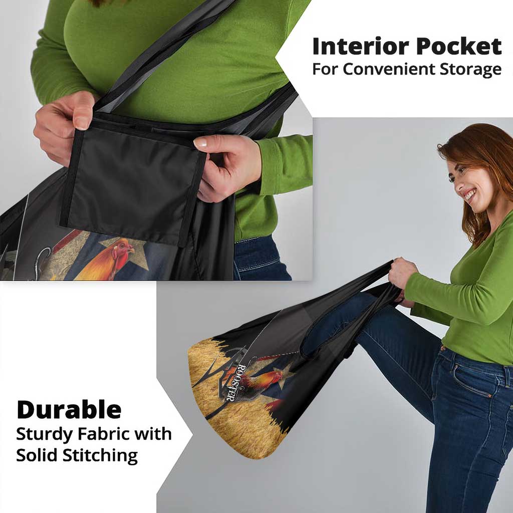 Puerto Rico Rooster Grocery Bag Gallo Boricua