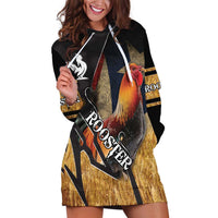 Puerto Rico Rooster Hoodie Dress Gallo Boricua