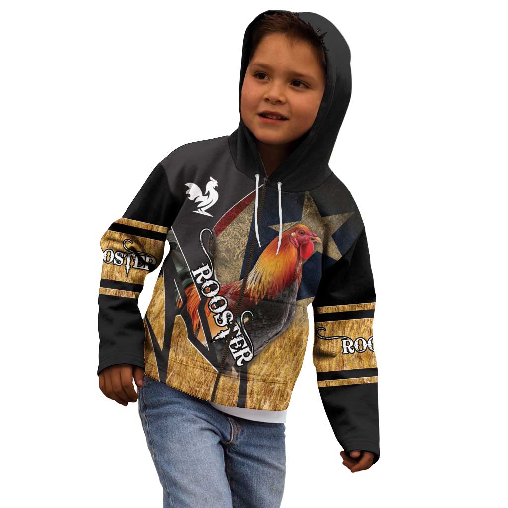 Puerto Rico Rooster Kid Hoodie Gallo Boricua