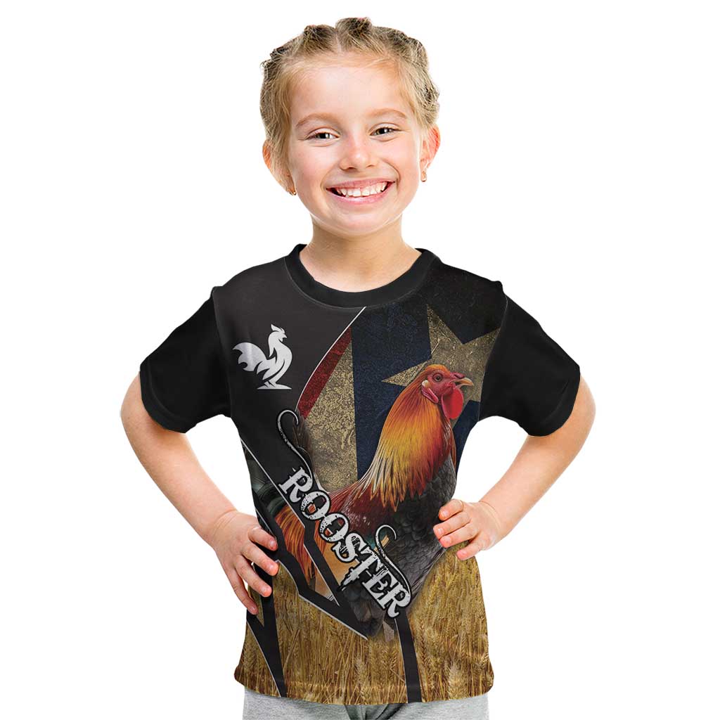 Puerto Rico Rooster Kid T Shirt Gallo Boricua
