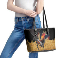 Puerto Rico Rooster Leather Tote Bag Gallo Boricua