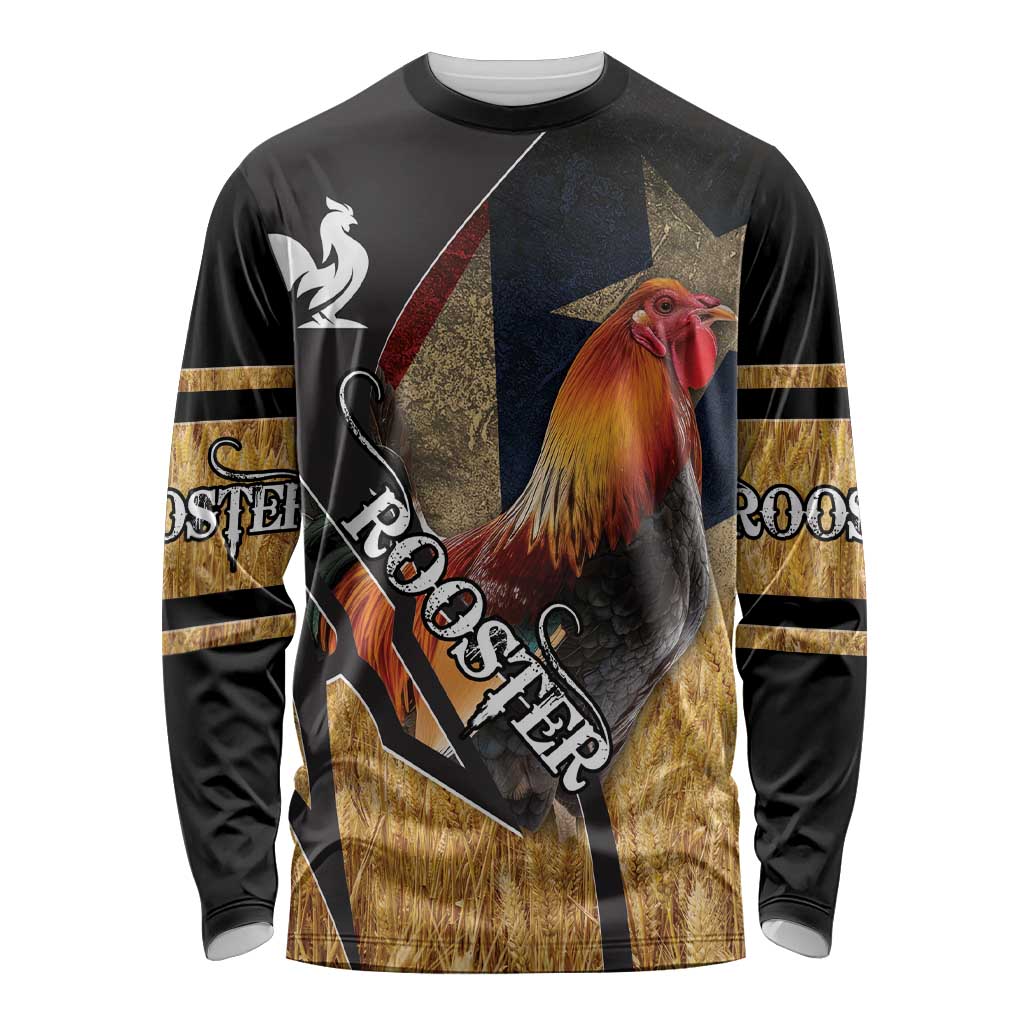 Puerto Rico Rooster Long Sleeve Shirt Gallo Boricua