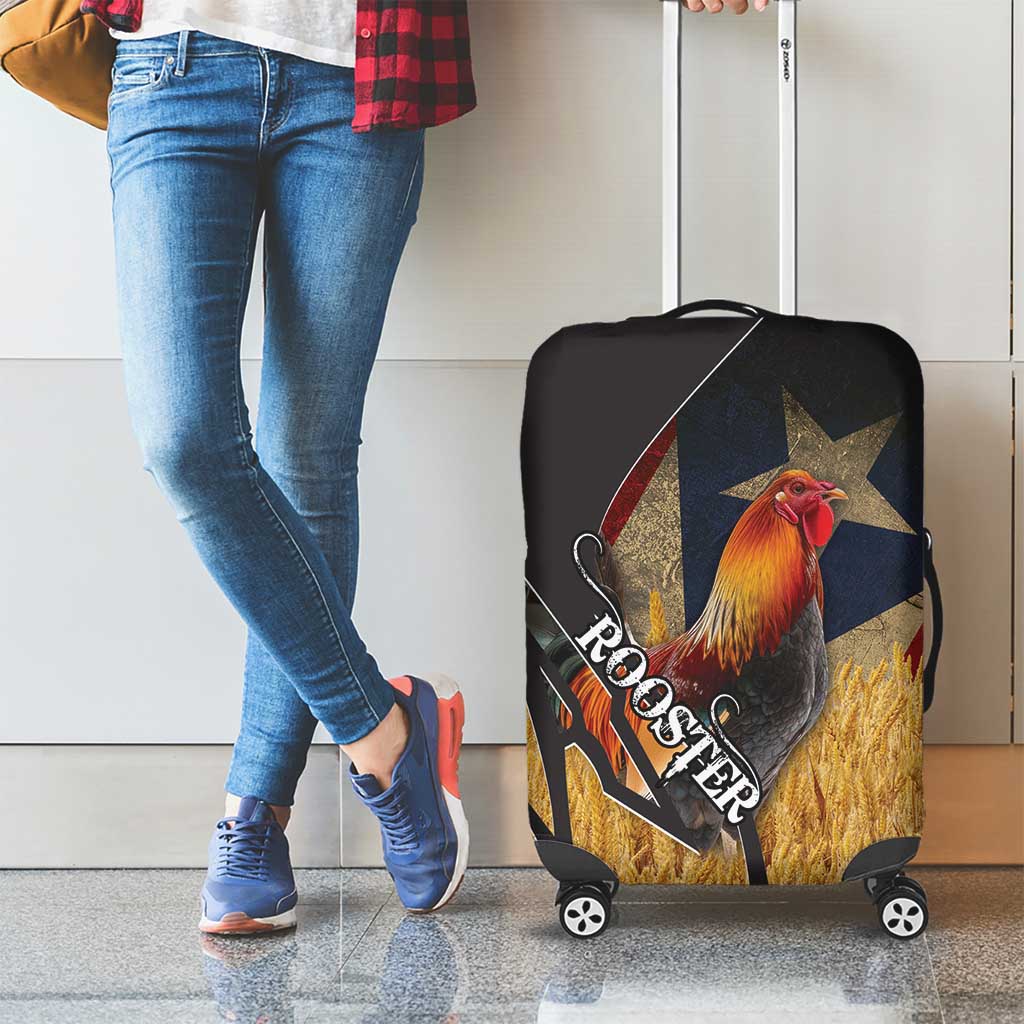 Puerto Rico Rooster Luggage Cover Gallo Boricua