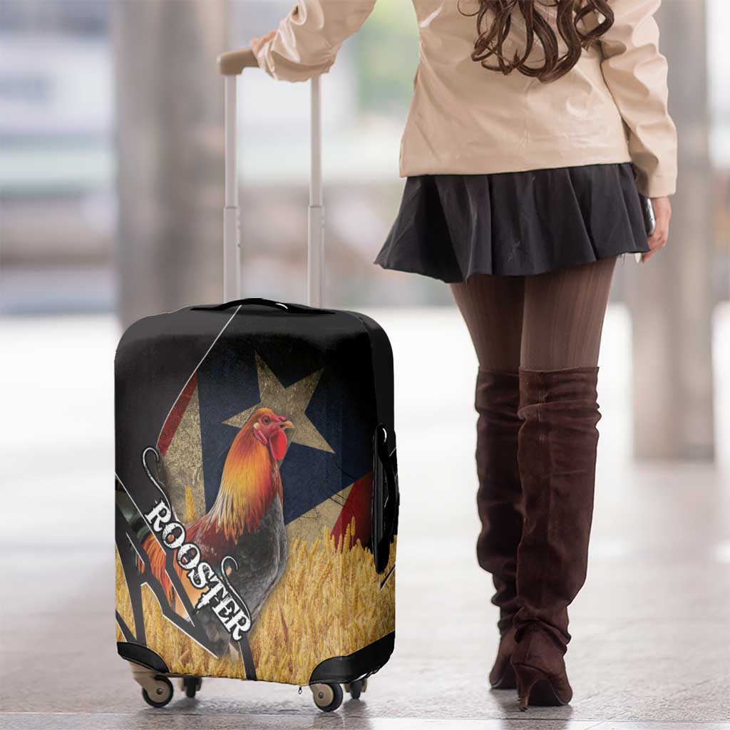 Puerto Rico Rooster Luggage Cover Gallo Boricua