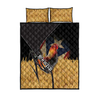 Puerto Rico Rooster Quilt Bed Set Gallo Boricua