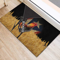 Puerto Rico Rooster Rubber Doormat Gallo Boricua