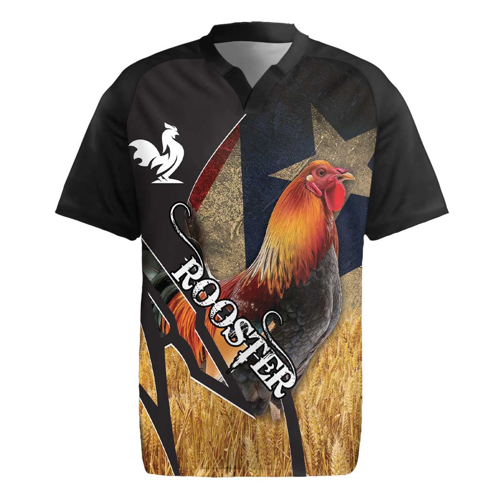 Puerto Rico Rooster Rugby Jersey Gallo Boricua