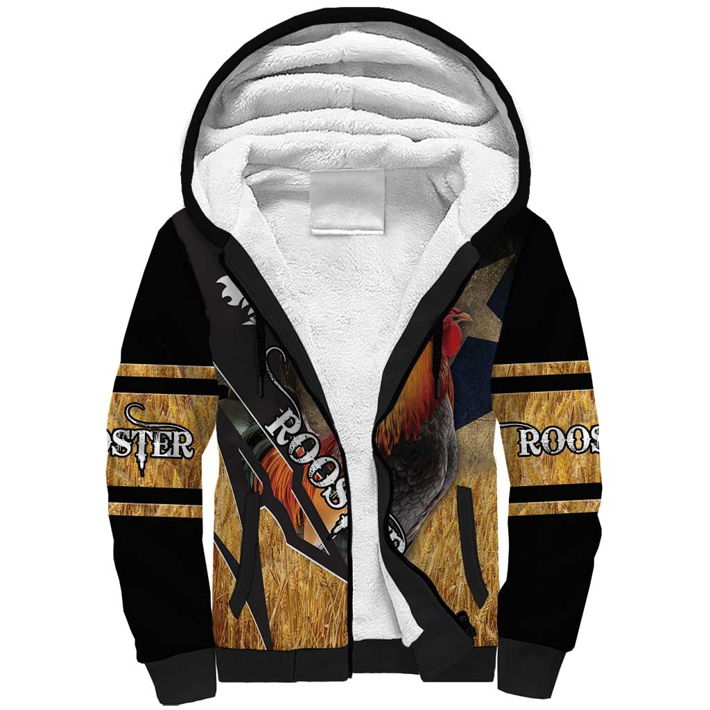 Puerto Rico Rooster Sherpa Hoodie Gallo Boricua