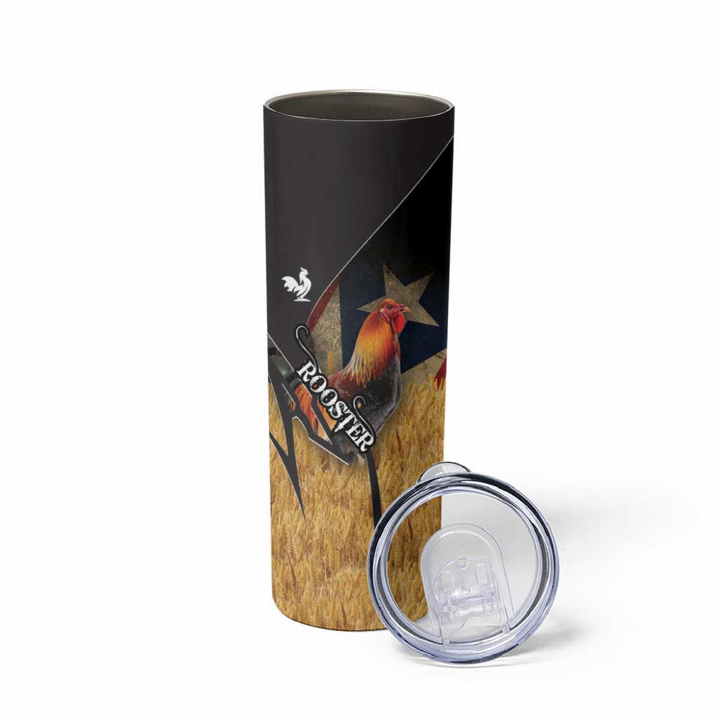 Puerto Rico Rooster Skinny Tumbler Gallo Boricua