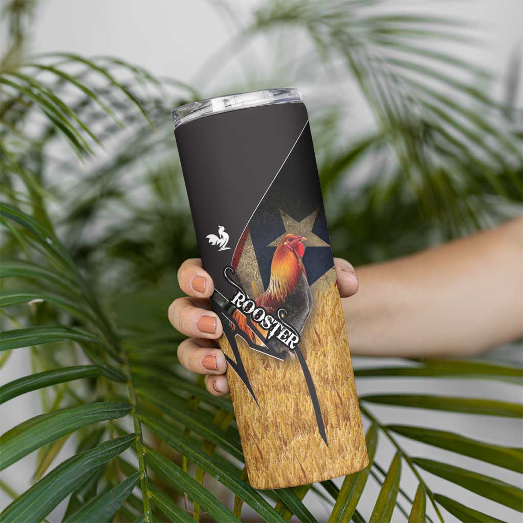 Puerto Rico Rooster Skinny Tumbler Gallo Boricua