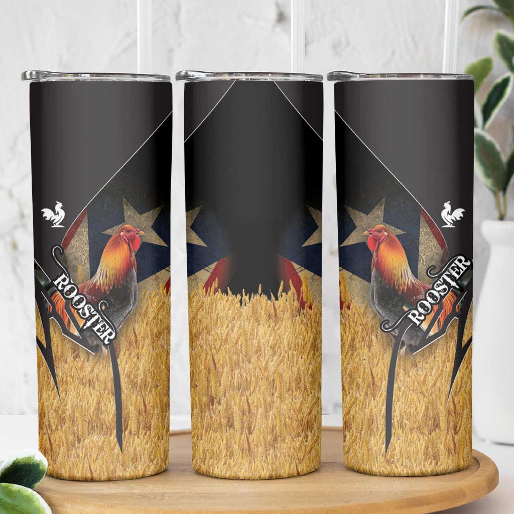 Puerto Rico Rooster Skinny Tumbler Gallo Boricua
