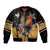 Puerto Rico Rooster Sleeve Zip Bomber Jacket Gallo Boricua