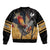 Puerto Rico Rooster Sleeve Zip Bomber Jacket Gallo Boricua
