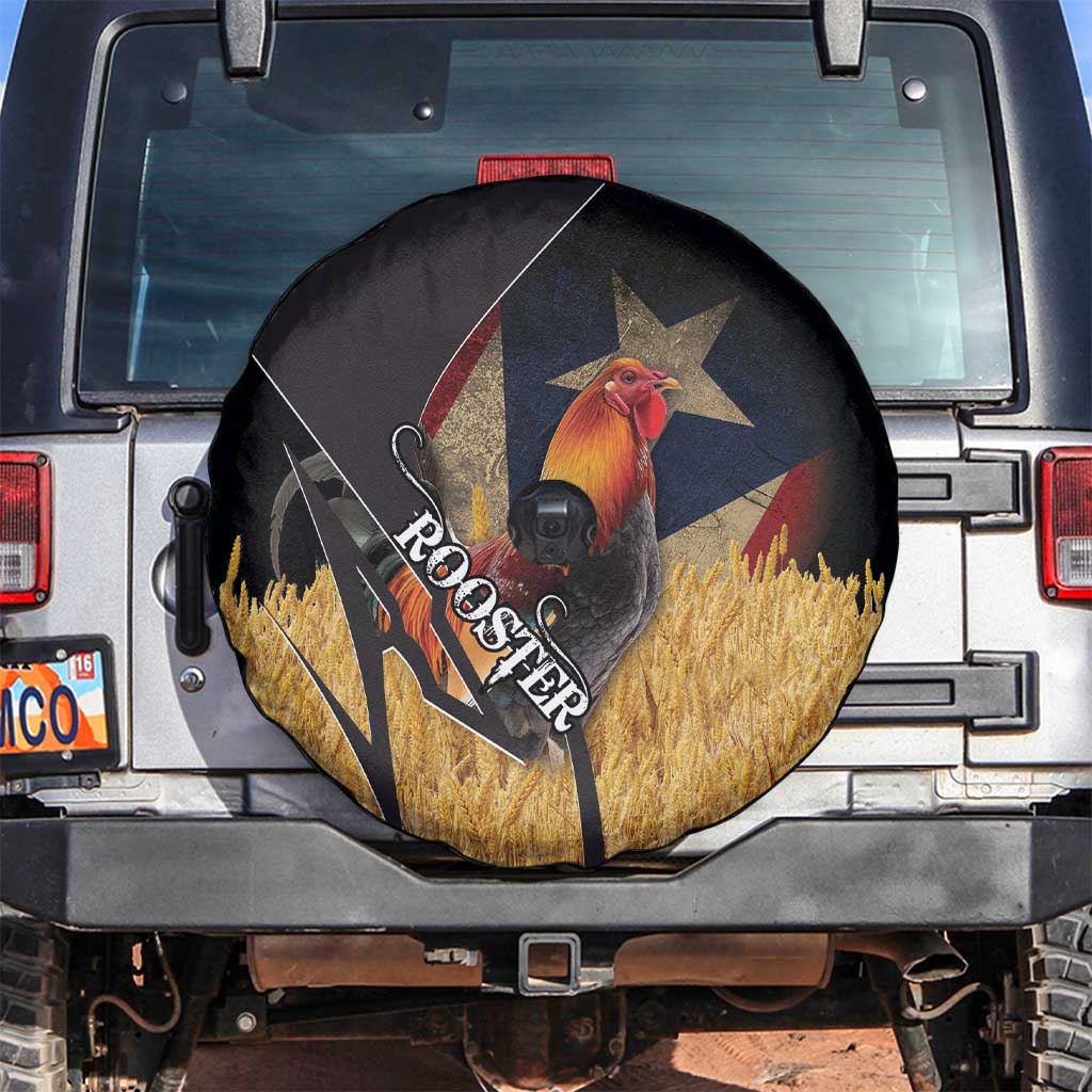 Puerto Rico Rooster Spare Tire Cover Gallo Boricua