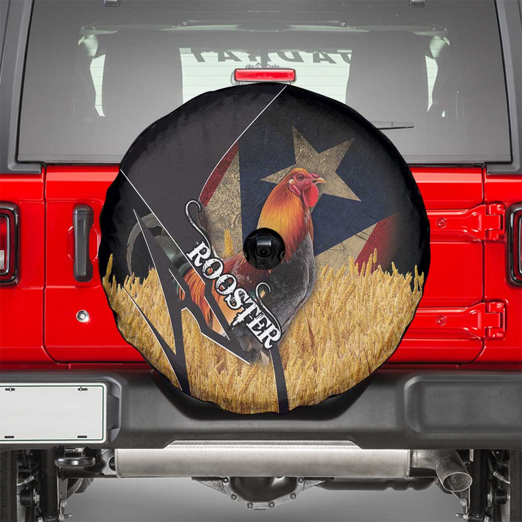Puerto Rico Rooster Spare Tire Cover Gallo Boricua
