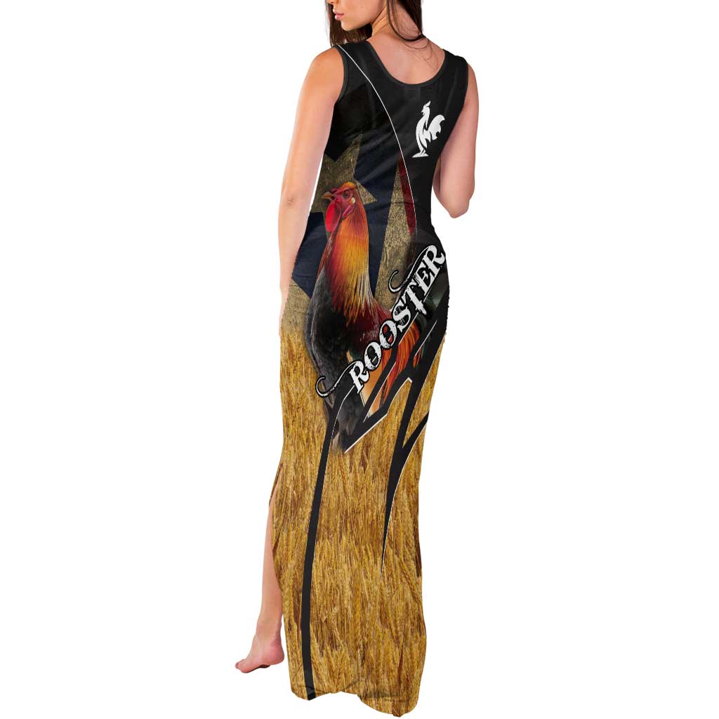 Puerto Rico Rooster Tank Maxi Dress Gallo Boricua