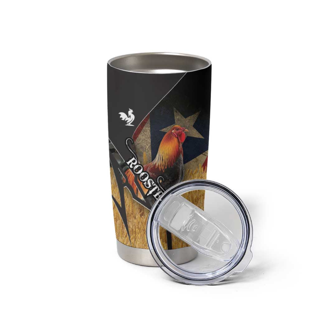 Puerto Rico Rooster Tumbler Cup Gallo Boricua