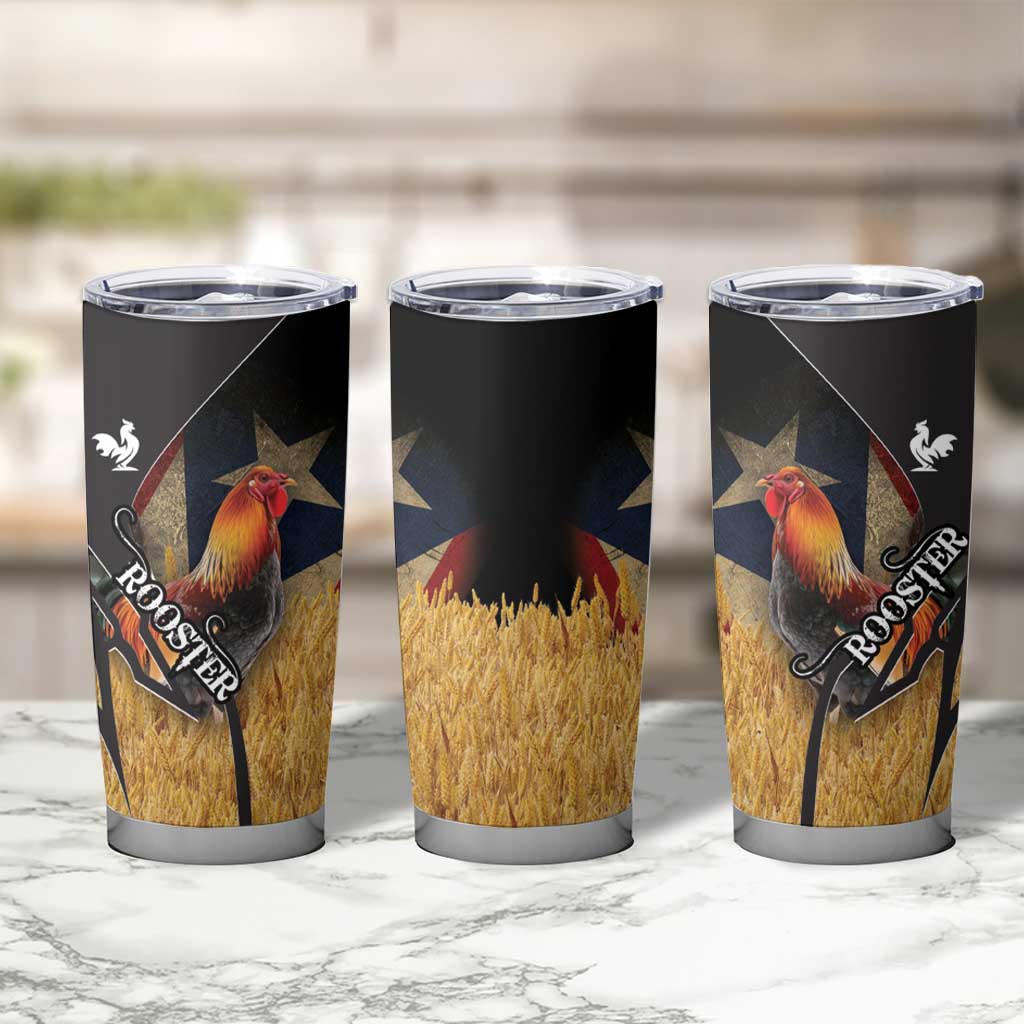 Puerto Rico Rooster Tumbler Cup Gallo Boricua