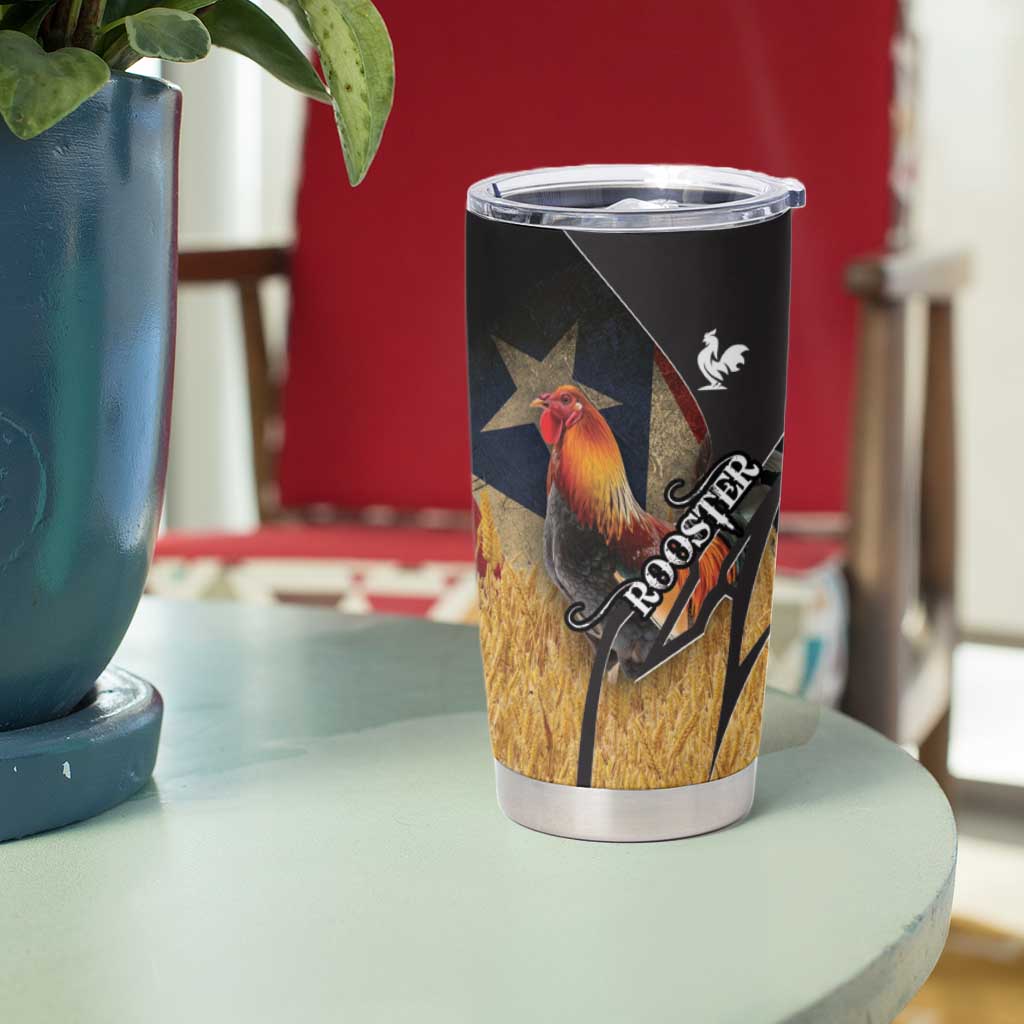 Puerto Rico Rooster Tumbler Cup Gallo Boricua