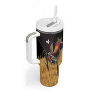 Puerto Rico Rooster Tumbler With Handle Gallo Boricua