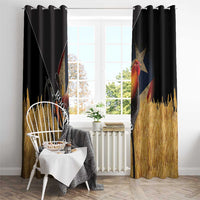 Puerto Rico Rooster Window Curtain Gallo Boricua - Wonder Print Shop