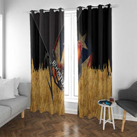 Puerto Rico Rooster Window Curtain Gallo Boricua - Wonder Print Shop