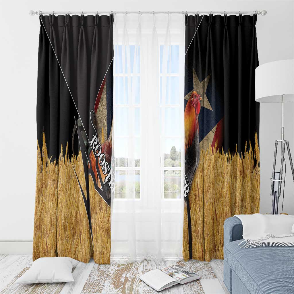 Puerto Rico Rooster Window Curtain Gallo Boricua - Wonder Print Shop