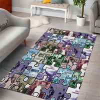 The Civil Rights Journey in Puzzle Area Rug African American