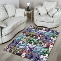 The Civil Rights Journey in Puzzle Area Rug African American