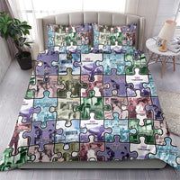 The Civil Rights Journey in Puzzle Bedding Set African American